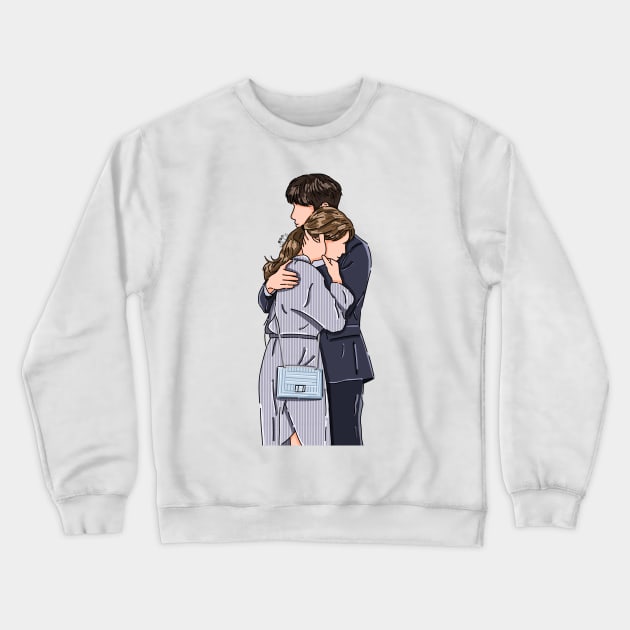 Suspicious Partner Crewneck Sweatshirt by ayshatazin